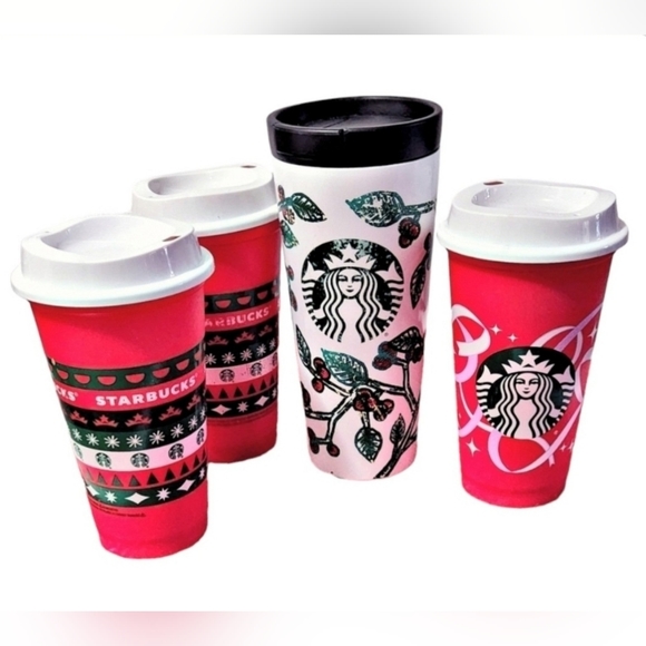 Starbucks 2016 Tumbler Holly Berry Christmas Travel Mug 16oz Stainless Steel, - Picture 6 of 6